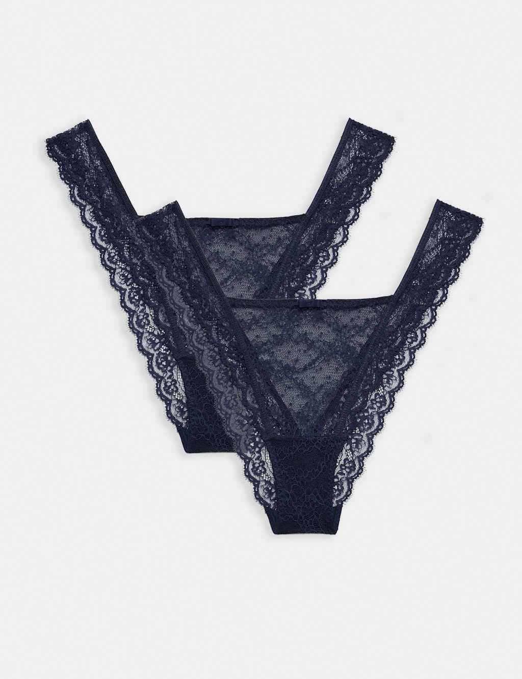 Marks & Spencer M&S 2 Pack Ida Lace Miami Knickers Nightshade