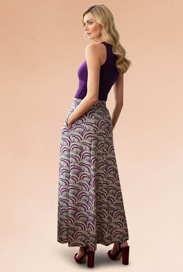 Hot Squash Hot Squash Women's Flowing Pleated Maxi Skirt - 2