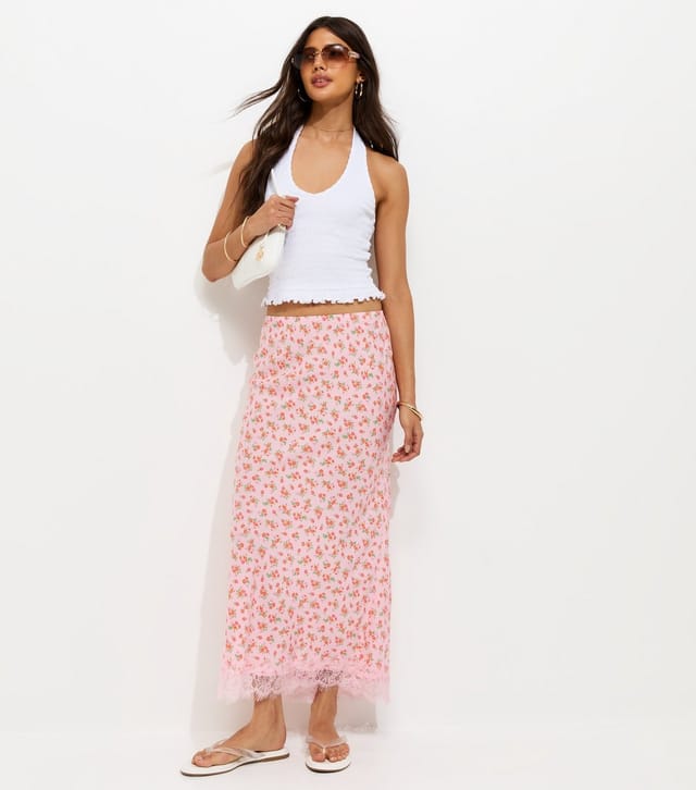 New Look Women's White Shirred Halter Neck Vest New Look - 3