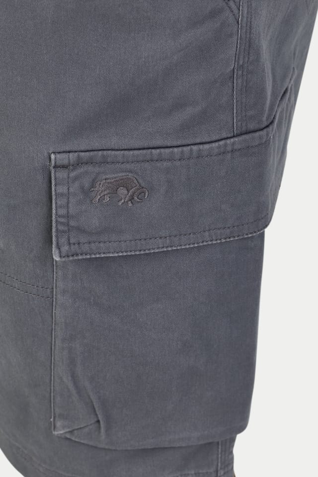 raging bull Raging Bull Men's Classic Cargo Short in Grey - 3