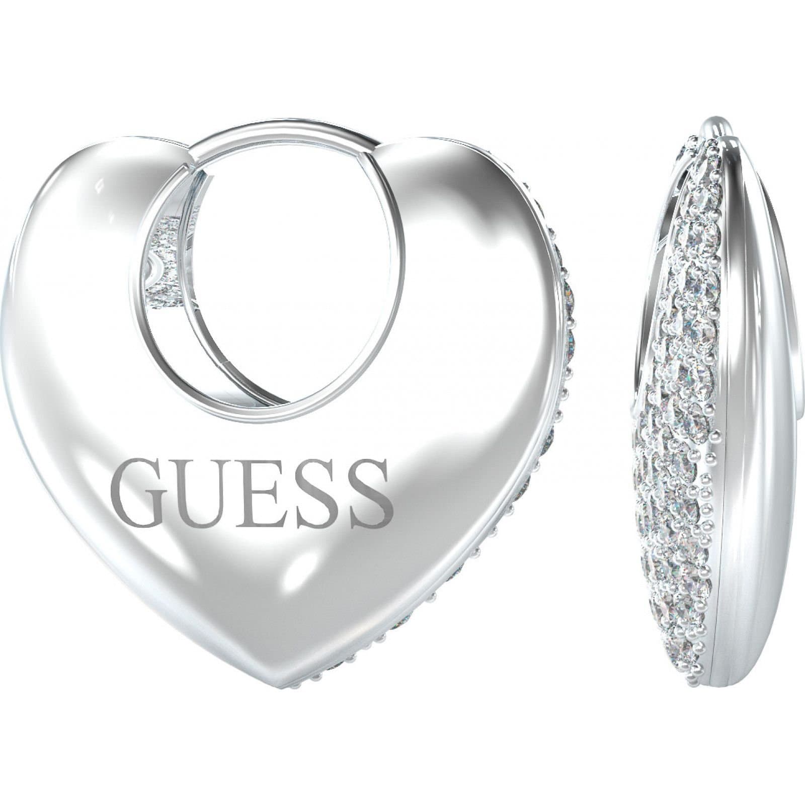 Guess Guess Women's JUBE05207JWRHT-U Pair Of Earrings in Silver