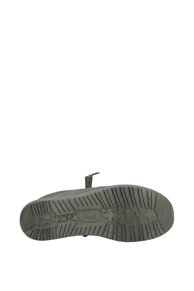 HEY DUDE Hey Dude Men's Wally Stretch Canvas Shoes in Green - 3