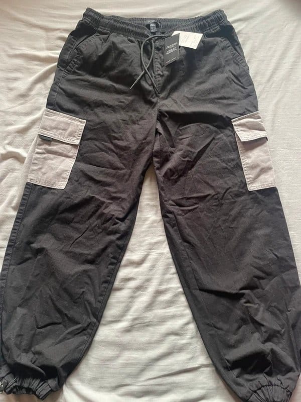 New Look Men's Black Cargo Pants