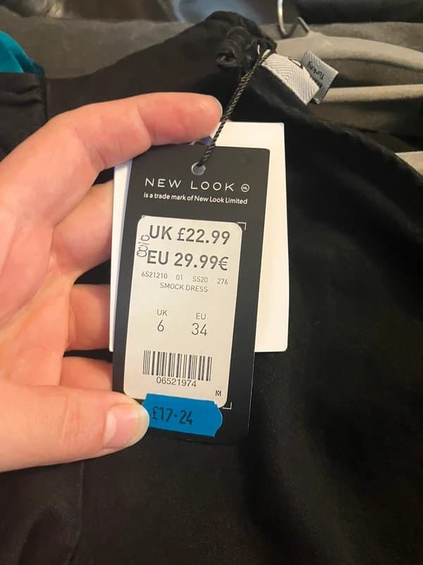 New Look Size 6 denim dress ( size 8 ish ) new and tagged