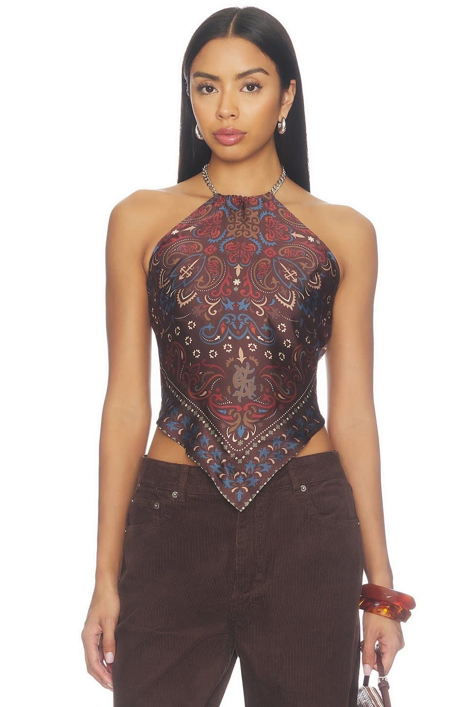 revolve Scarf Folk Bandana Top