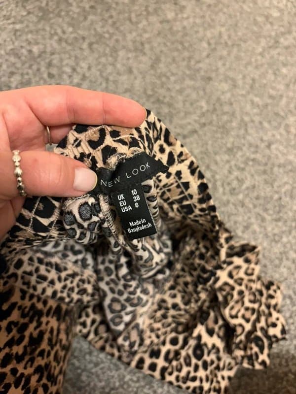 New Look leopard print trousers