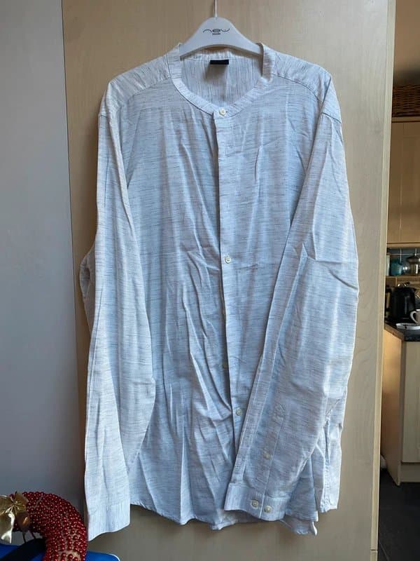 ASOS Man’s collarless long sleeved shirt