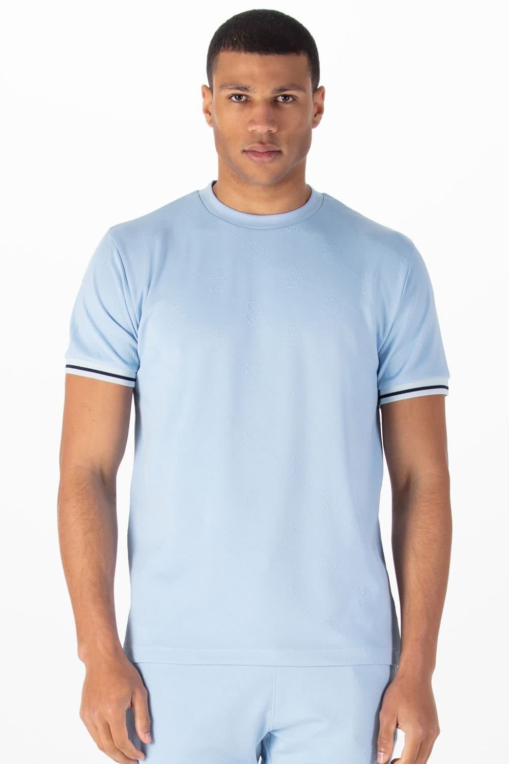 Luke 1977 Luke 1977 Men's Arriba Textured T-shirt in Blue