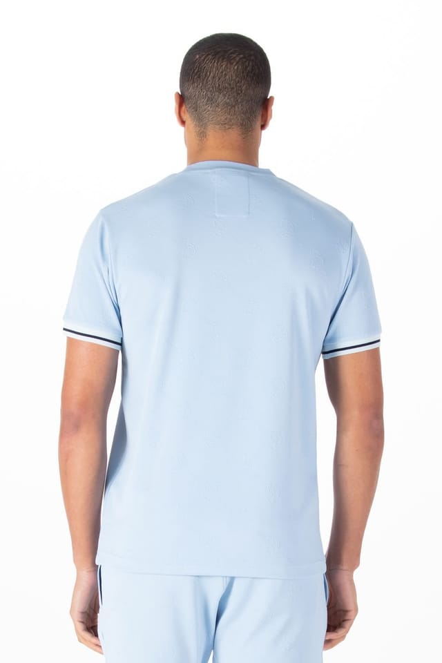 Luke 1977 Luke 1977 Men's Arriba Textured T-shirt in Blue - 2