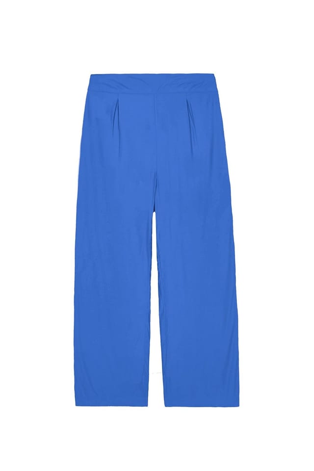 Kettlewell Kettlewell Women's Selena Satin Trousers in Royal - 2