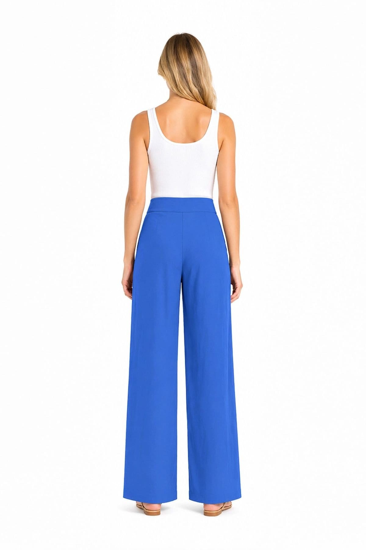 Kettlewell Kettlewell Women's Selena Satin Trousers in Royal - 4