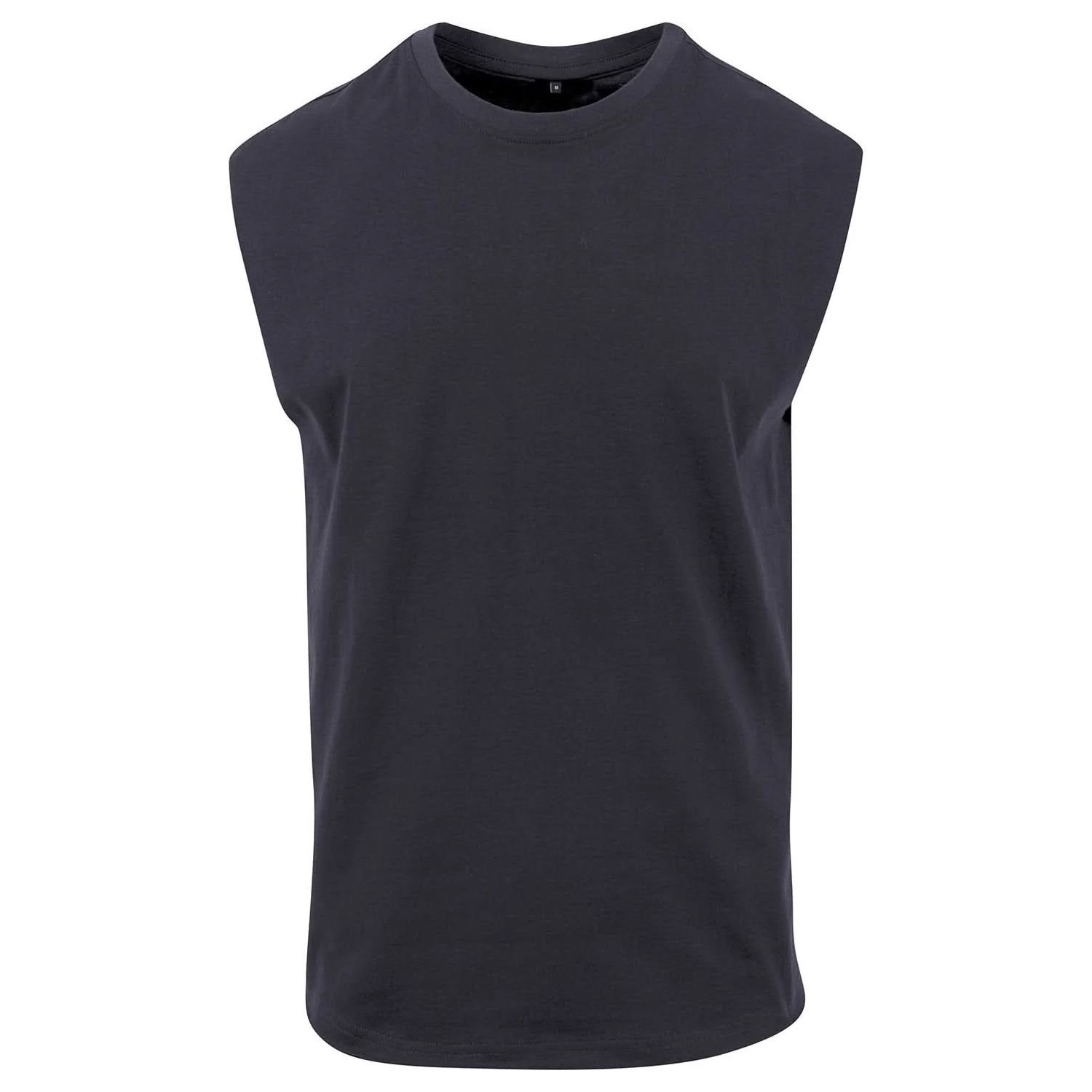 New Morning Studios New Morning Studios Men's Plain Sleeveless T-Shirt in Navy - 3