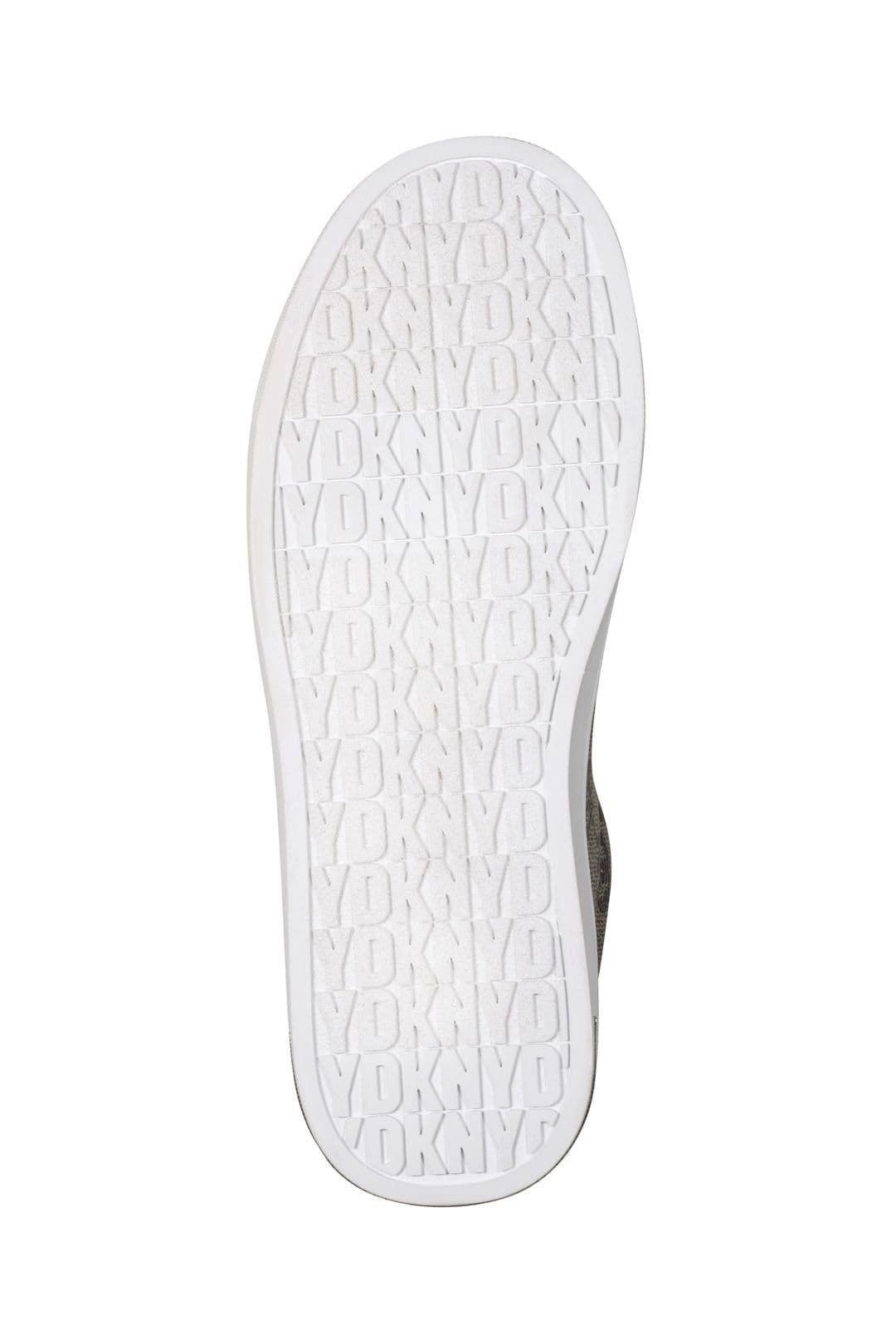 DKNY DKNY Women's Ariselle - Lace Up Sneaker 30Mm Chino Logo in Brown - 4