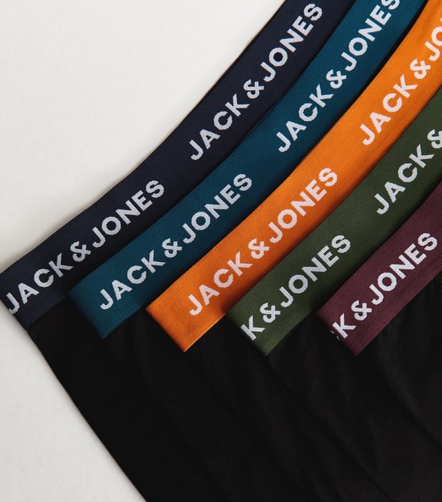 jack & jones Men's Black Pack of 5 Boxer Trunks Jack & Jones New Look - 2