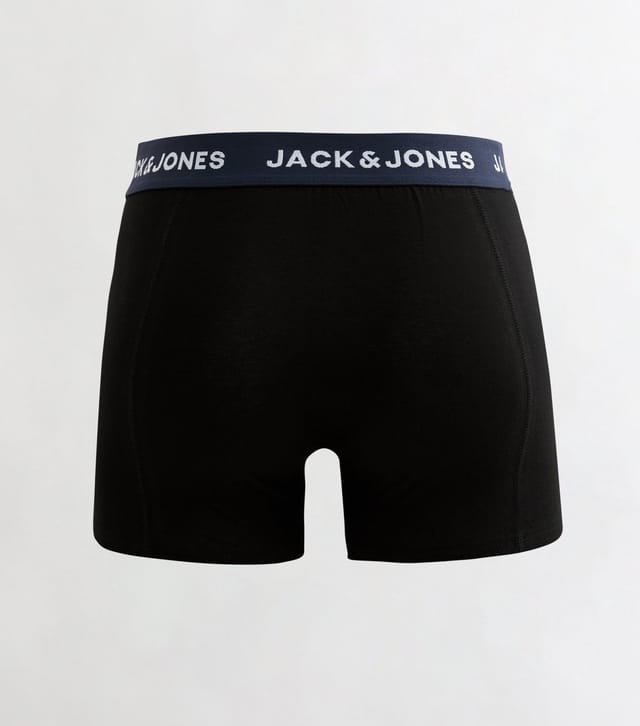 jack & jones Men's Black Pack of 5 Boxer Trunks Jack & Jones New Look - 3