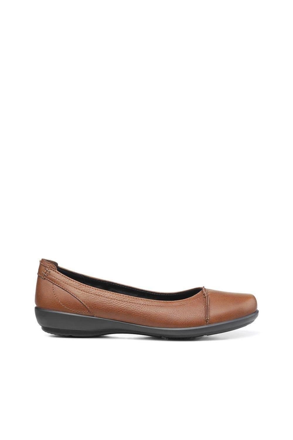 Hotter Hotter Women's Wide Fit 'Robyn II' Ballet Pumps in Tan