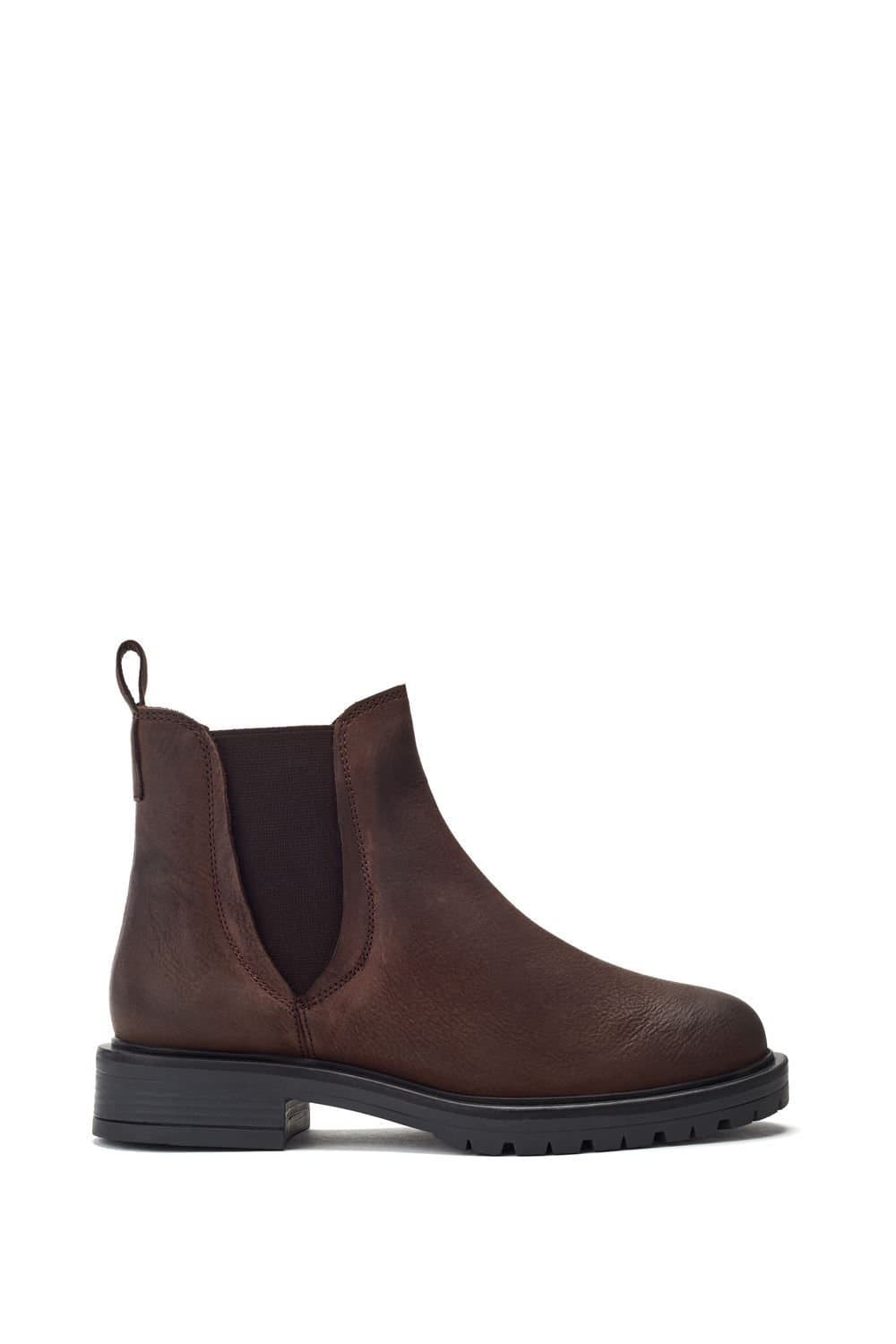 Moda in Pelle Moda In Pelle Dark Brown Leather Chelsea Ankle Boots