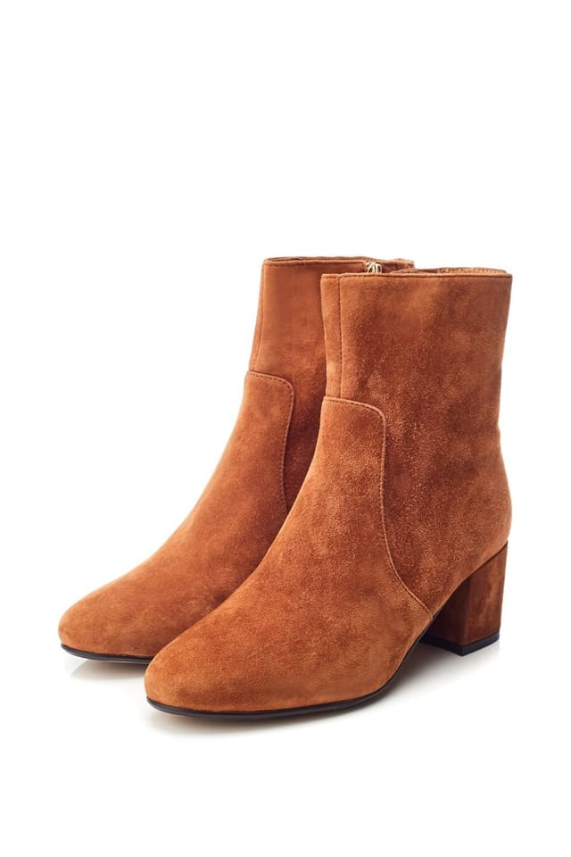 Moda In Pelle Moda In Pelle Women's 'Otto' Suede Heeled Boots in Tan - 2