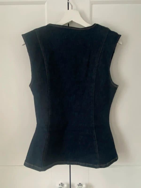 ASOS Design Asos design denim waistcoat size 10
