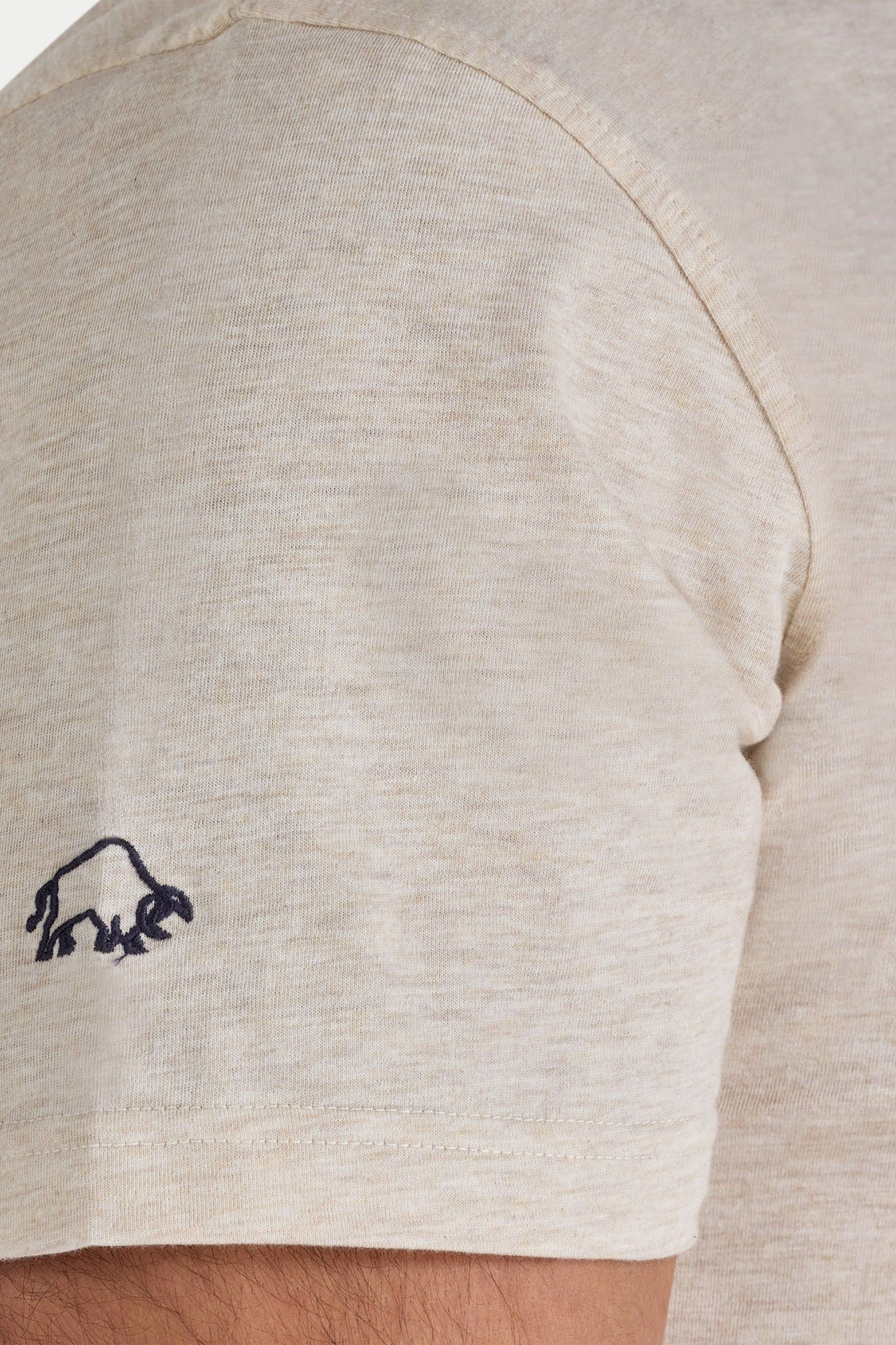 raging bull Raging Bull Men's Mountains Back Print T-Shirt in Natural - 3