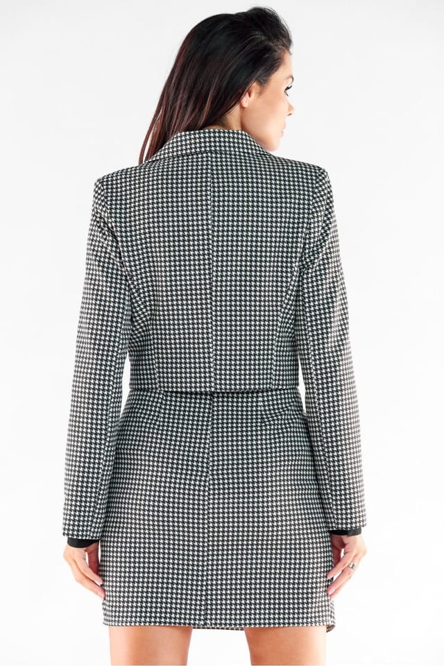 Love Lace Love Lace Women's Elegant Button Jacket with Silver Detail in Black - 3