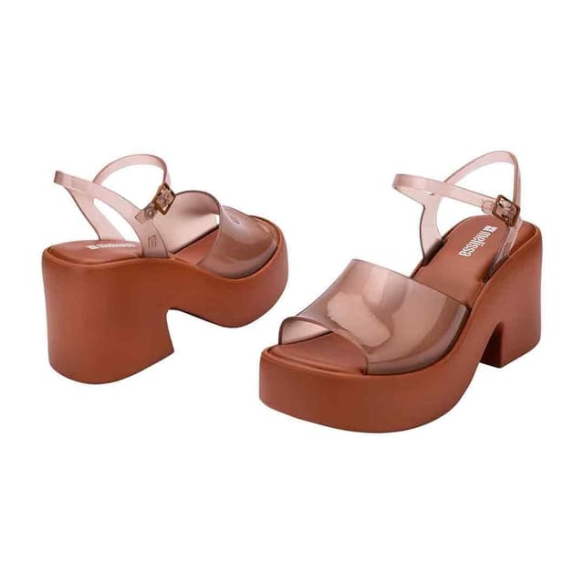 Melissa Shoes Melissa Shoes Women's Lina Jelly Platform Heels in Brown - 2