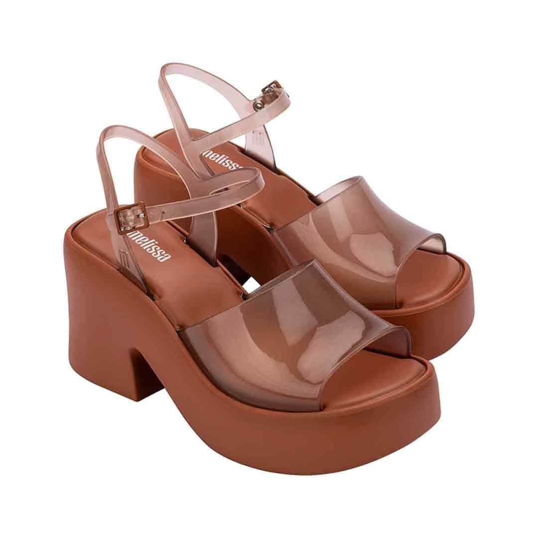 Melissa Shoes Melissa Shoes Women's Lina Jelly Platform Heels in Brown - 4