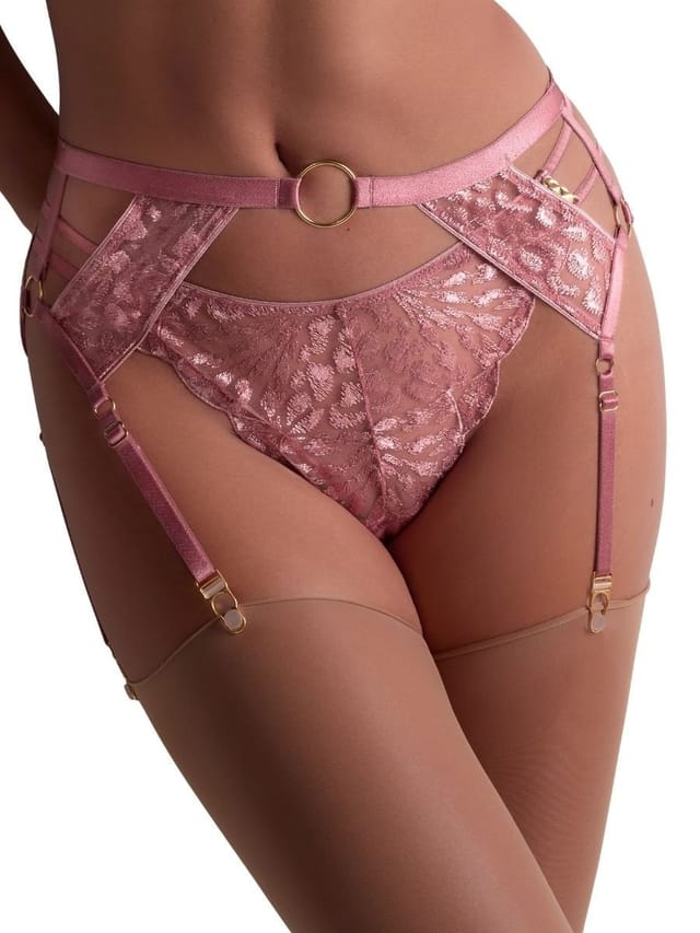 Aubade Aubade Women's Crazy In Love Suspender Belt in Pink - 3