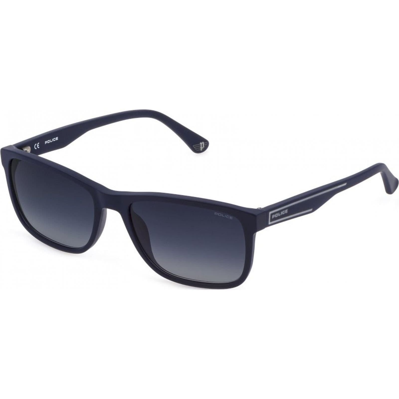 Police Police Men's SPLB40N560C03 Square/Rectangle Sunglasses in Navy