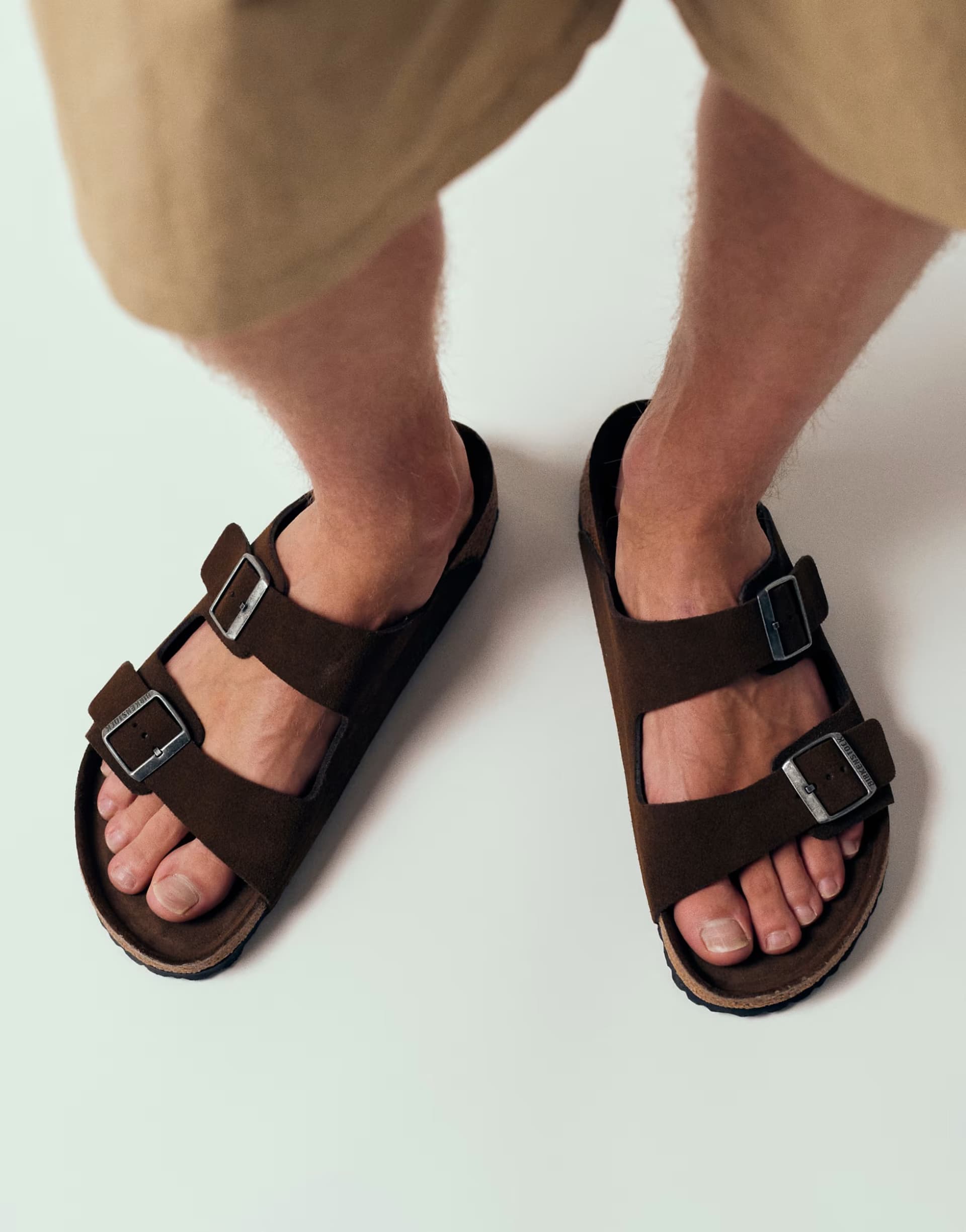 ASOS Birkenstock Unisex Arizona sandals in carafe suede