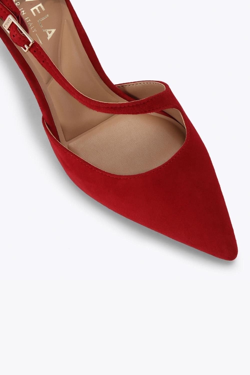 Carvela Carvela Women's 'Lorita Court' Suede Heels in Red - 4