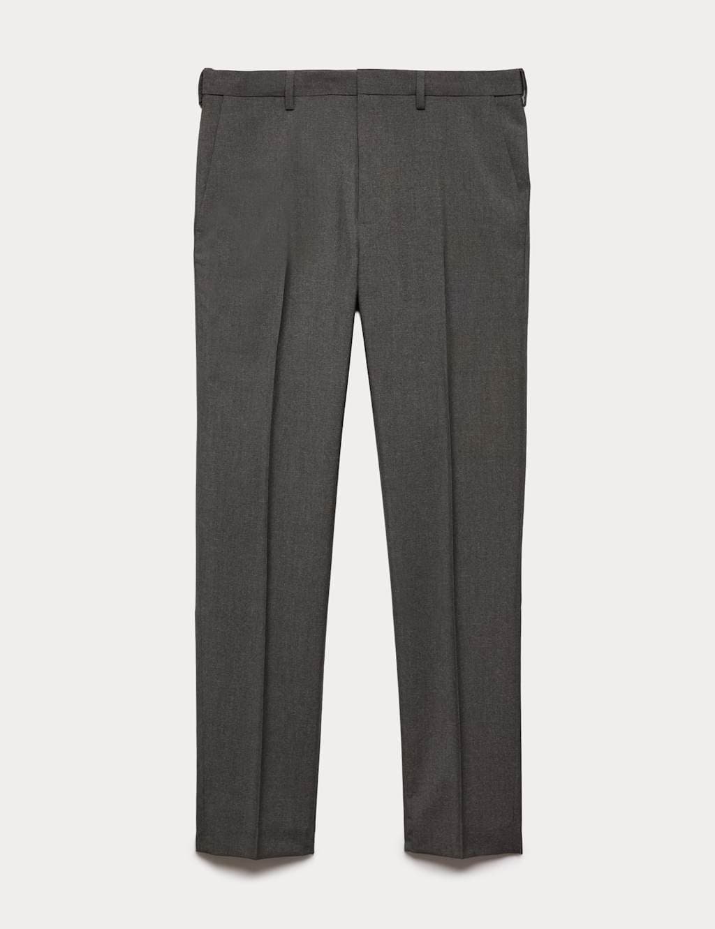 Marks & Spencer M&S 2 Pack Slim Fit Active Waist Smart Trousers Charcoal