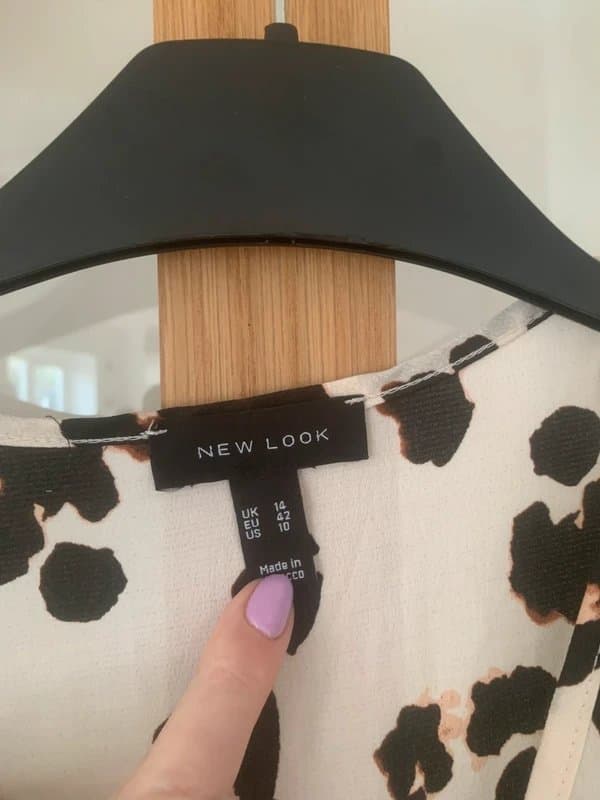 New Look New Look leopard print wrap dress