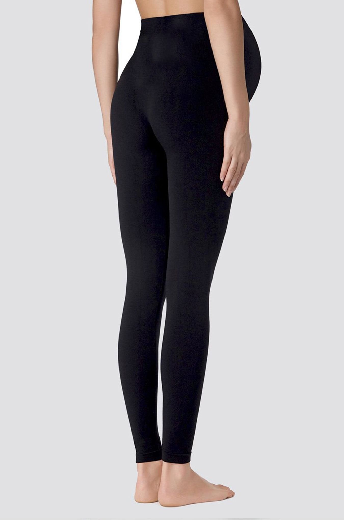 TLC Sport TLC Sport Women's Super Stretch Maternity Over Bump Leggings in Black - 2