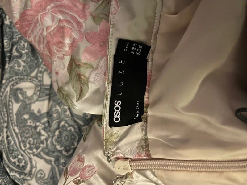 ASOS ASOS luxe curve co-ord jacquard maxi skirt and puff sleeve top