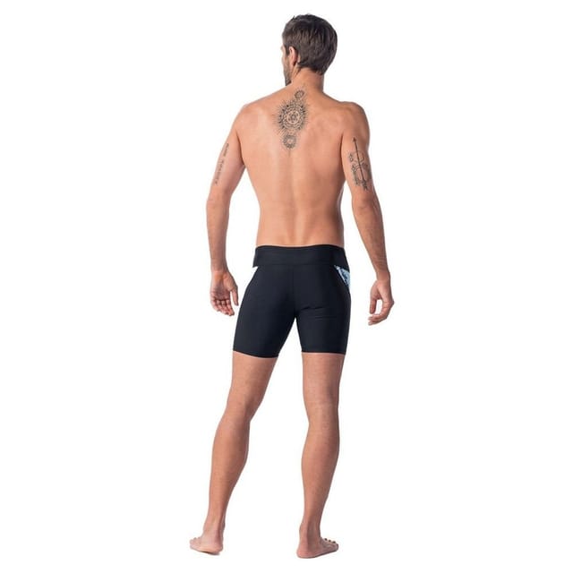 Aquawave Aquawave Men's Fiero Sea Print Swim Shorts in Black - 2