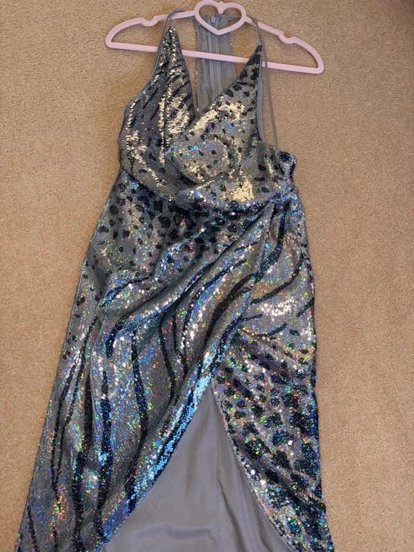 ASOS Asos halter midi sequin dress