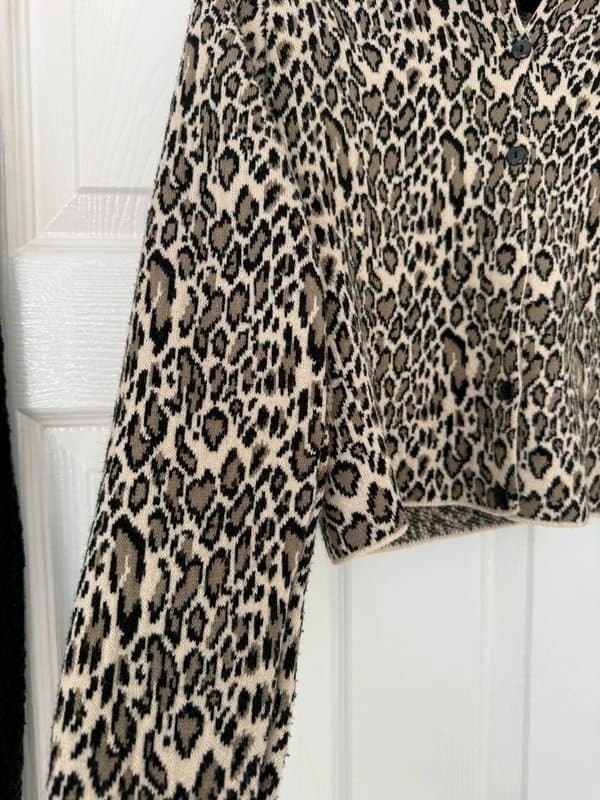 ASOS Design ASOS leopard print cardigan