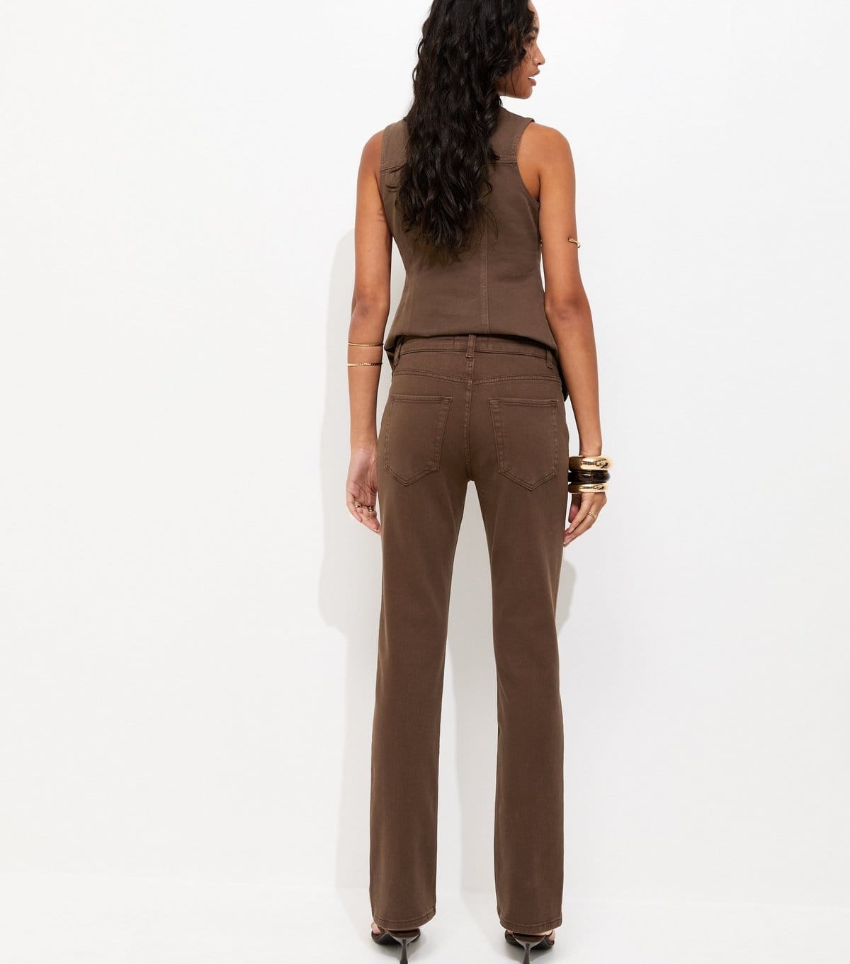 New Look Women's Brown Straight Leg Jeans New Look - 4