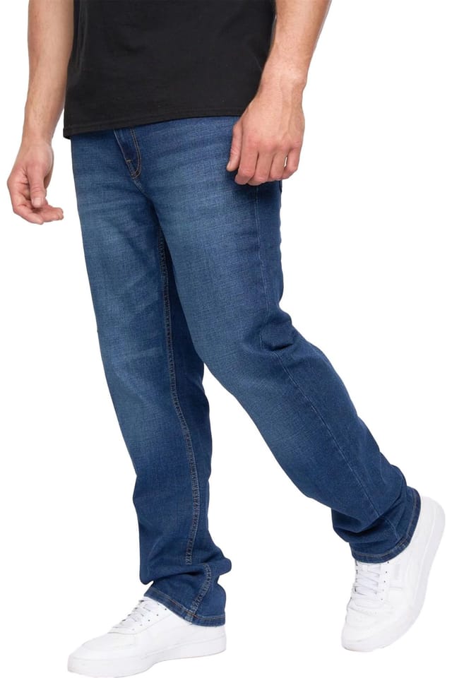 Smith & Jones Smith & Jones Men's Nezzy Straight Leg Jeans in Blue - 3