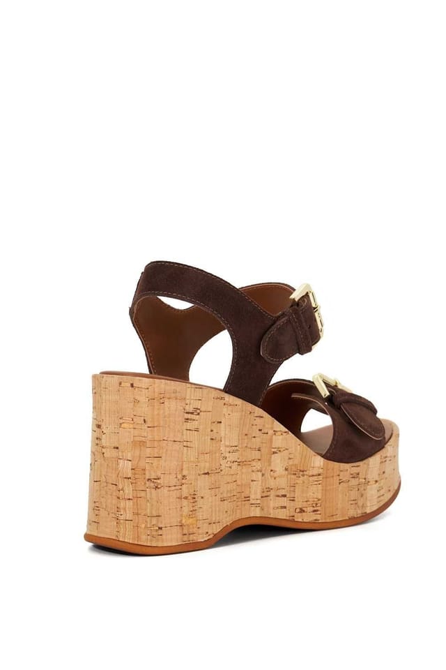 Dune London Dune London Women's 'Kamia' Suede Sandals in Brown - 3