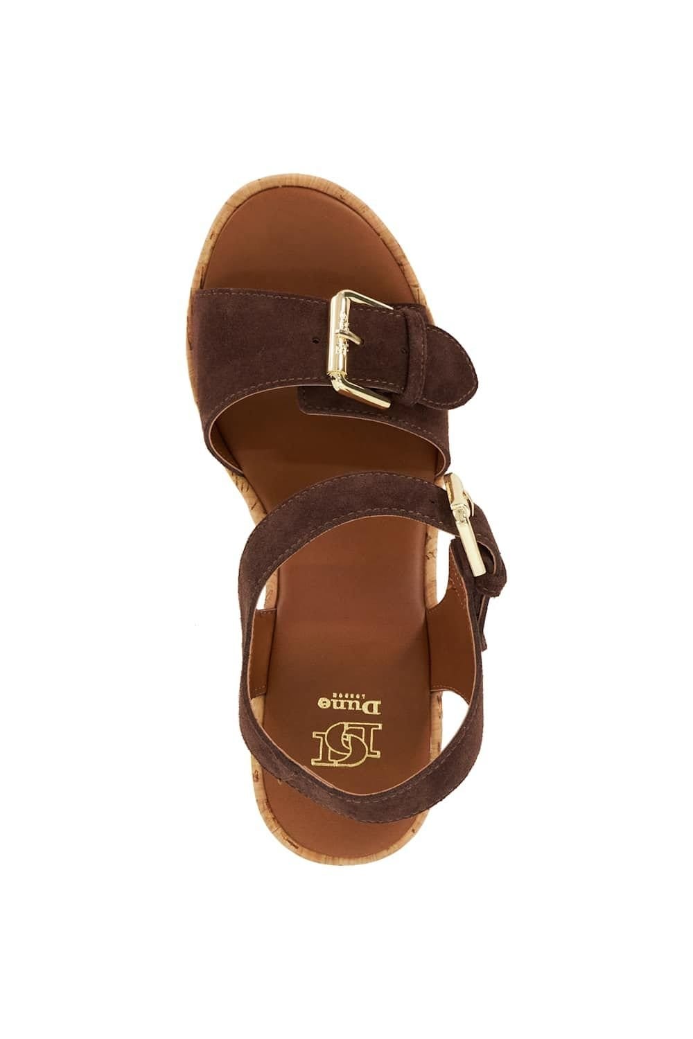 Dune London Dune London Women's 'Kamia' Suede Sandals in Brown - 4