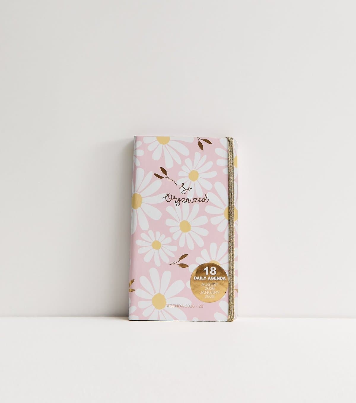 New Look Pink So Organised Daisy Print Daily Planner New Look