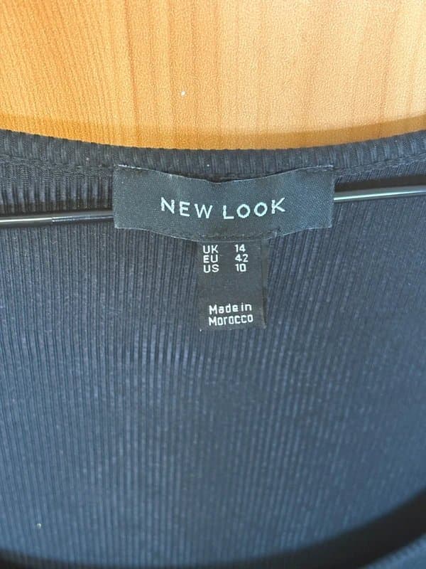 New Look New look black ruched tie up top