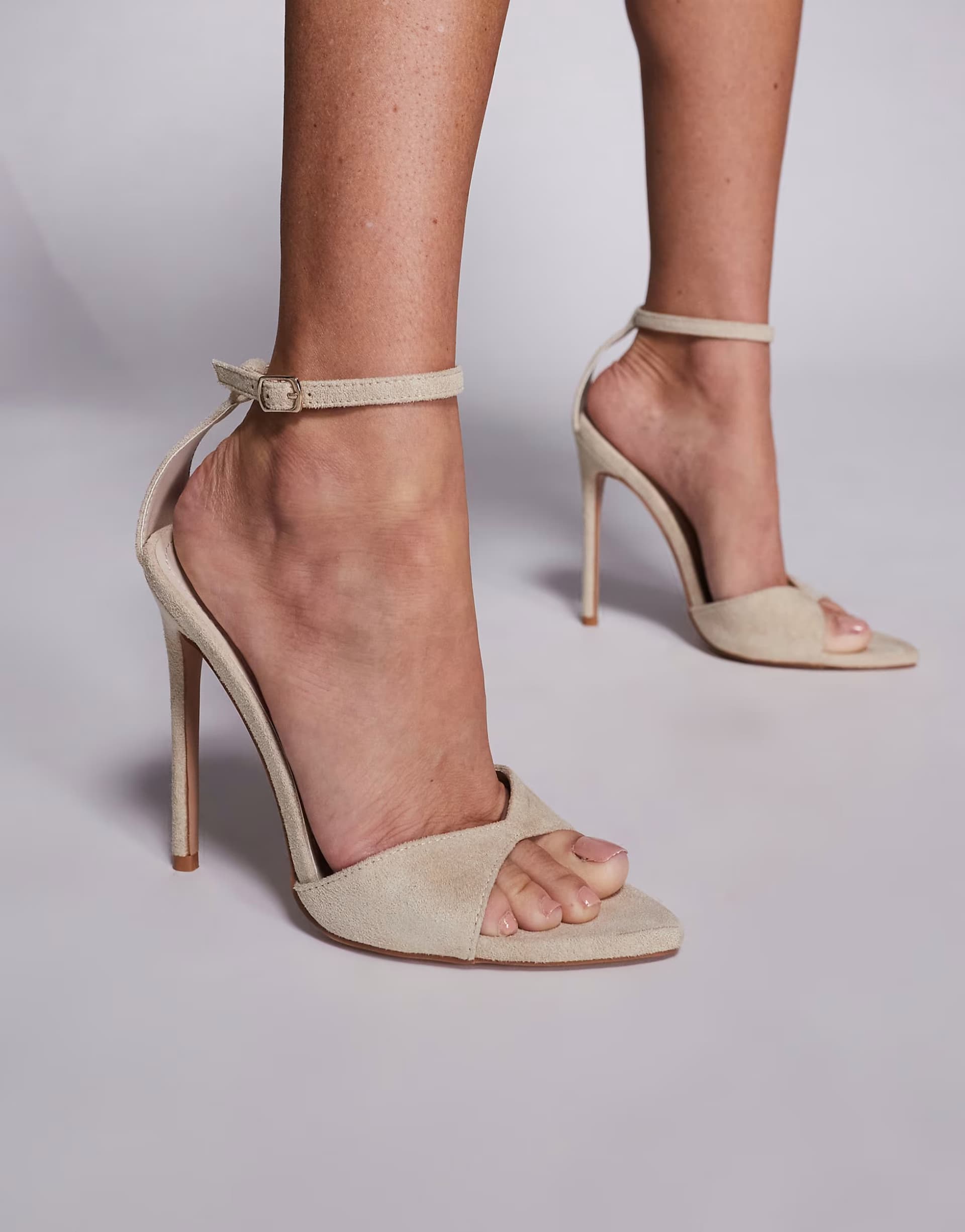 ASOS ASOS Simmi London Eavie Taupe Suedette Sandals