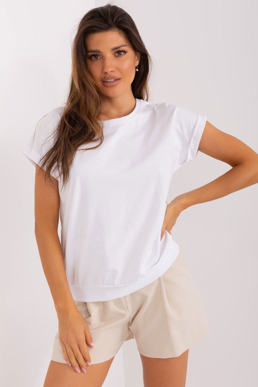 Love Lace Love Lace Women's Short Sleeve Round Neck Blouse Heart Back Mesh in White