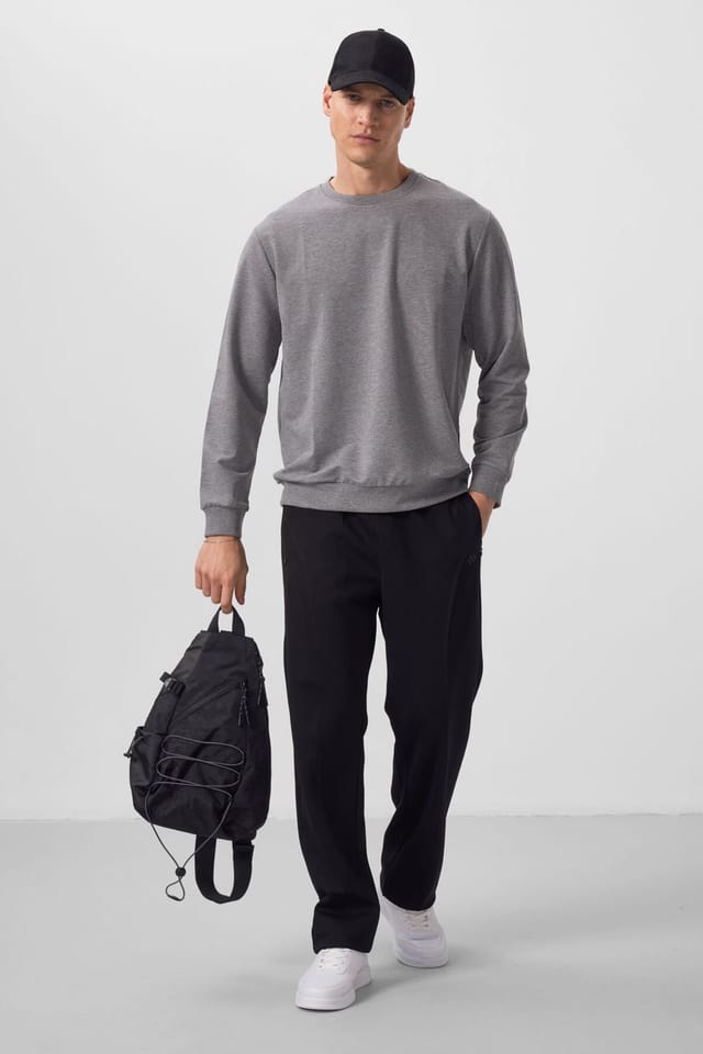 Tommy Life Tommy Life Men's Color-Blocked Palazzo Pants in Black - 3