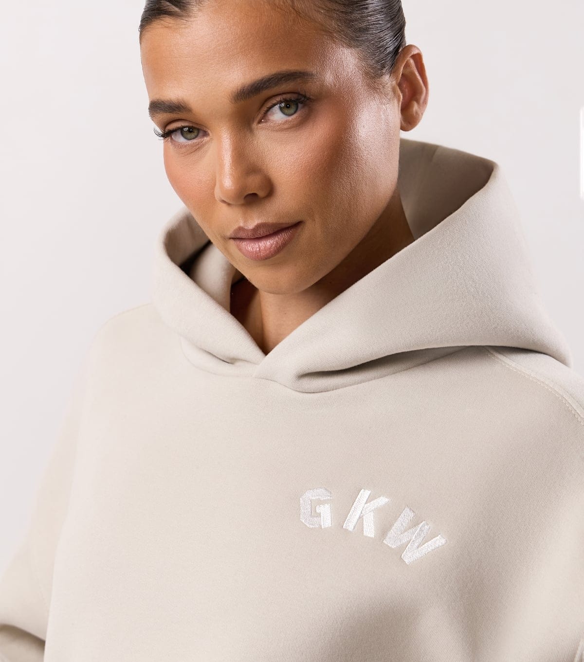 Gym King Women's Women's Light Grey Inspire Oversized Hoodie Gym King New Look - 4