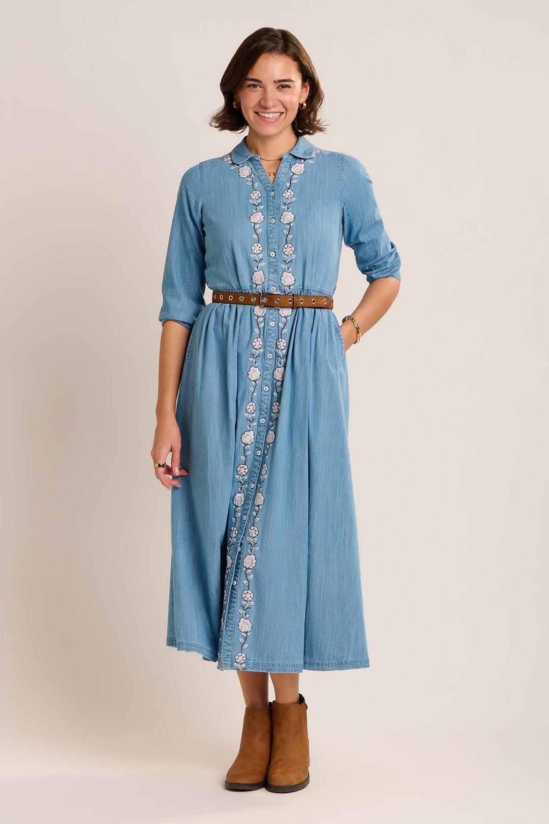 Brakeburn Brakeburn Women's VIVIANA DRESS in Blue - 4