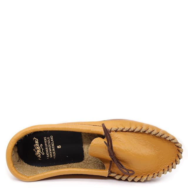Coopers Coopers Men's Leather Moccasin Slippers in Tan - 3
